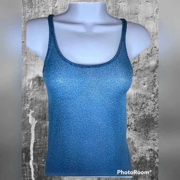 Victoria's Secret Intimates Blue Cheetah Sheer Lingerie Slip Size Small - Picture 3 of 6